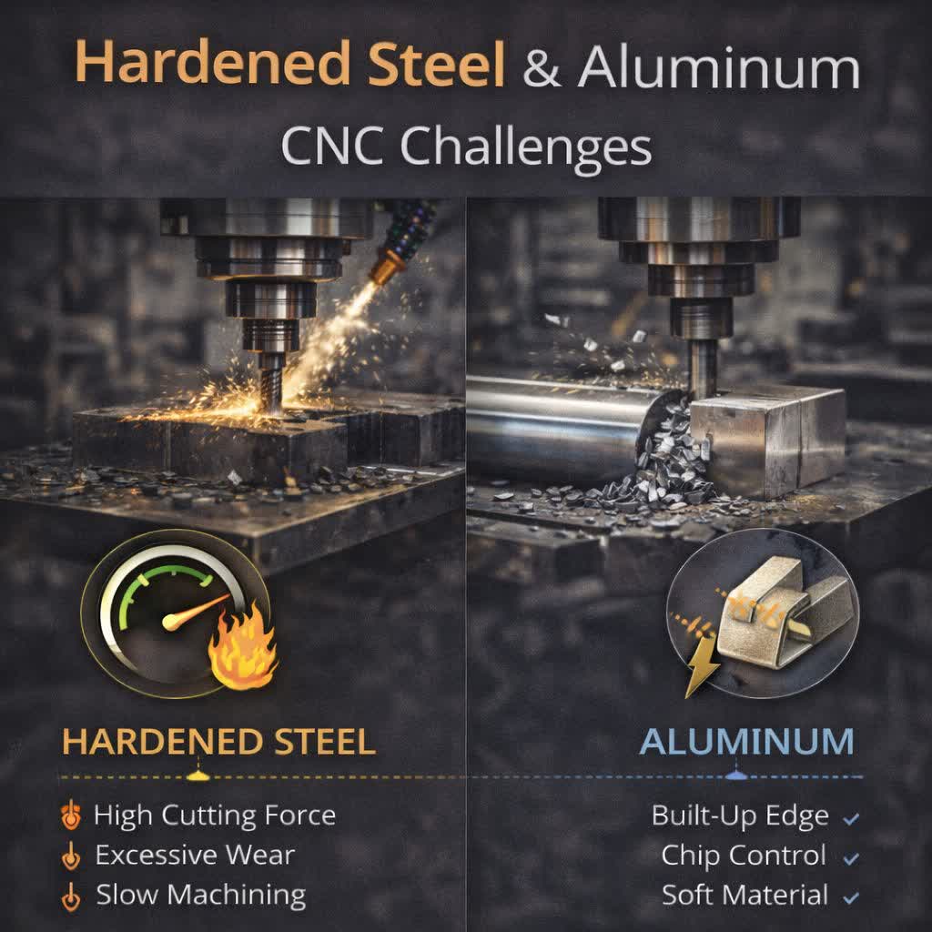 فولادهای سخت‌کاری‌شده و چالش‌های CNC