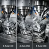 تفاوت دستگاه‌های CNC سه محور، چهار محور و پنج محور