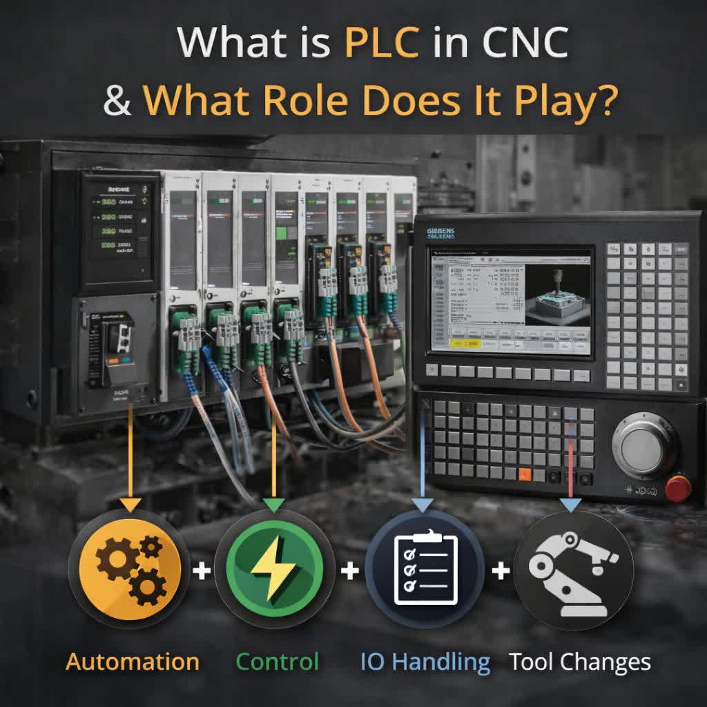 PLC در دستگاه CNC چیست و چه نقشی دارد؟ (مغز پنهان پشت حرکات هوشمند)