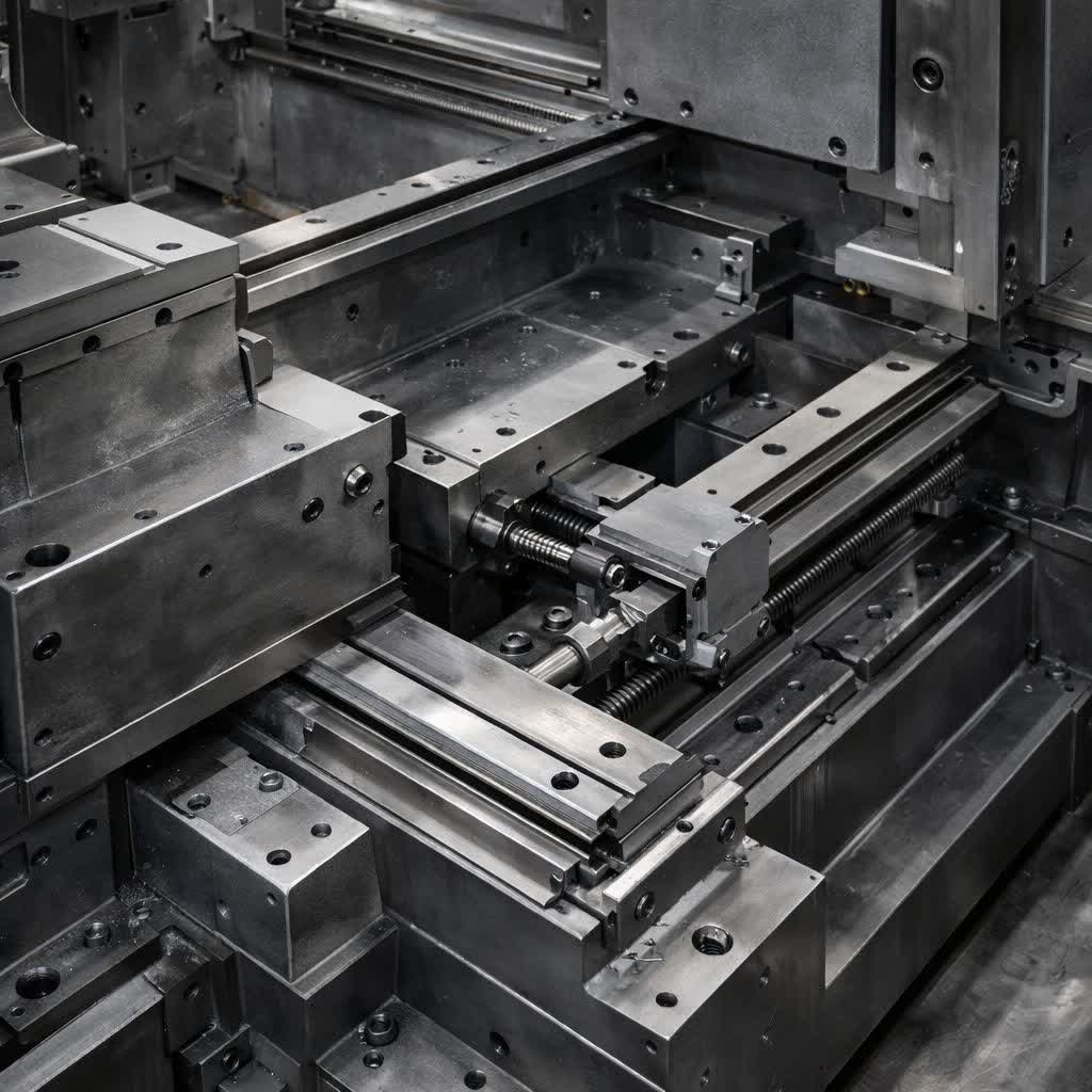 بدنه و شاسی دستگاه CNC فلز (نقش ساختار در دقت و دوام)