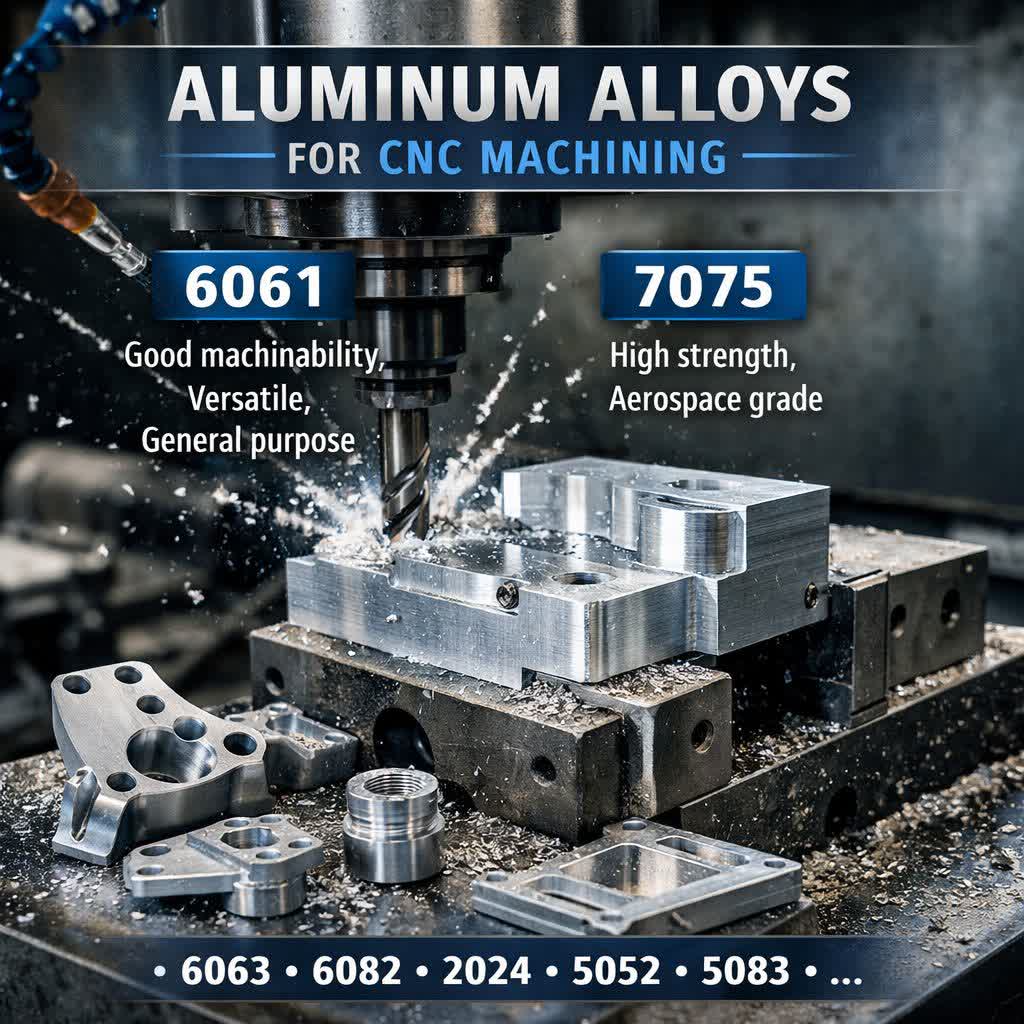 آلیاژهای آلومینیوم مناسب CNC
