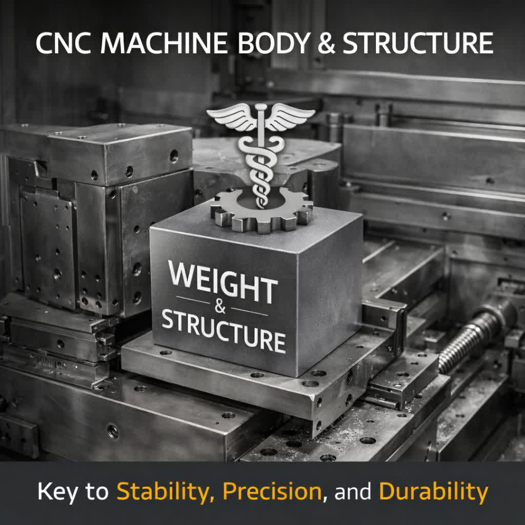 چرا وزن و ساختار بدنه دستگاه CNC مهم است؟ (نگاه مهندسی)