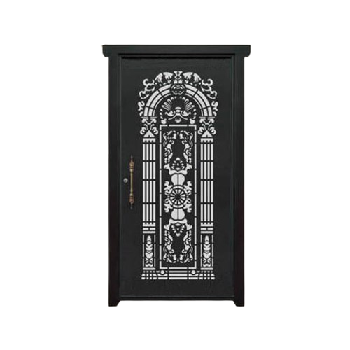 درب فلزی CNC تک لنگه نفر مدل SS45 – طرح هندسی متقارن