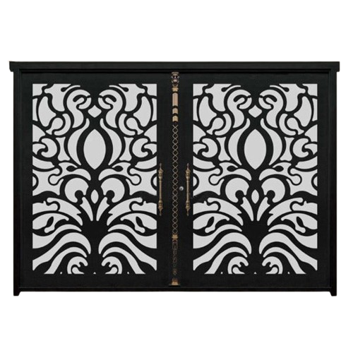 درب CNC فلزی دولنگه مدل DS52 | درب لیزری پارکینگی لوکس