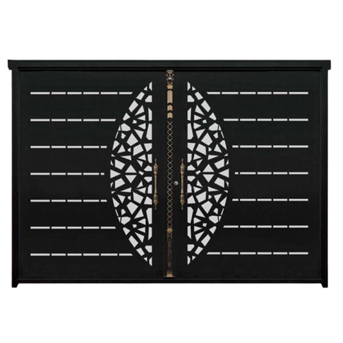 درب پارکینگی فلزی لیزری CNC مدل DS28 | ترکیب جسورانه فرم و نظم مدرن