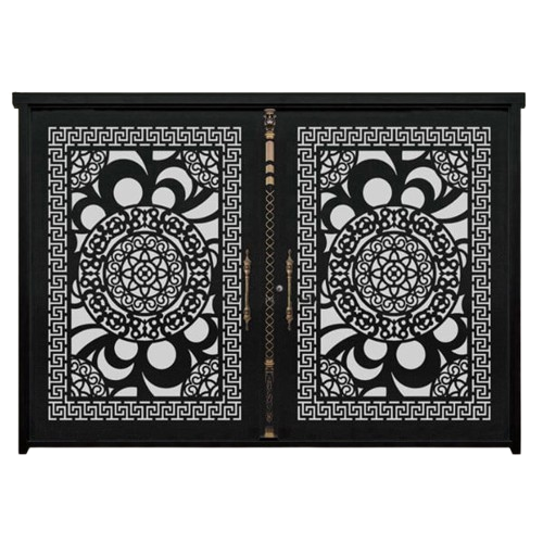 درب پارکینگی فلزی لیزری CNC مدل DS46