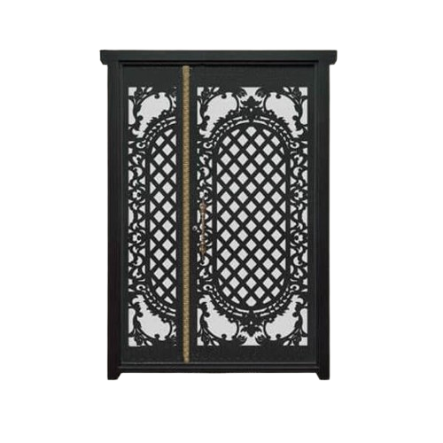 درب CNC فلزی یک و نیم لنگه مدل HS1 | درب لیزری ورودی کلاسیک